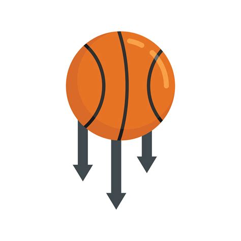 Baloncesto Bola Gravedad Icono Plano Aislado Vector 15030669 Vector En