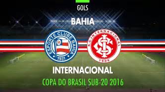 Gols Bahia 2 X 2 Internacional Copa Do Brasil Sub 20 27 10 2016