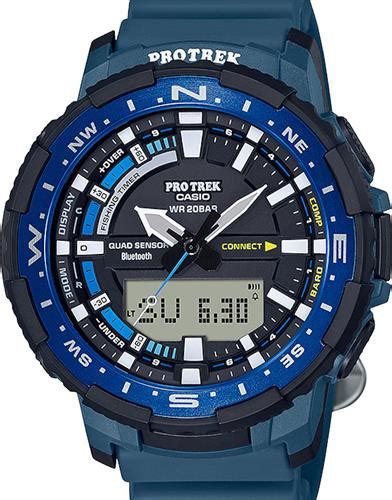 Pro Trek Fishing Time Blue Prtb Casio Protrek Wrist Watch