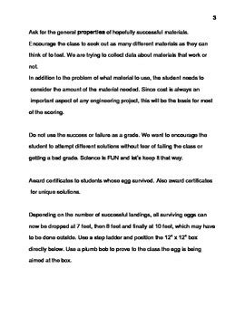 Naked Egg Drop By Ah Ha Lessons TPT