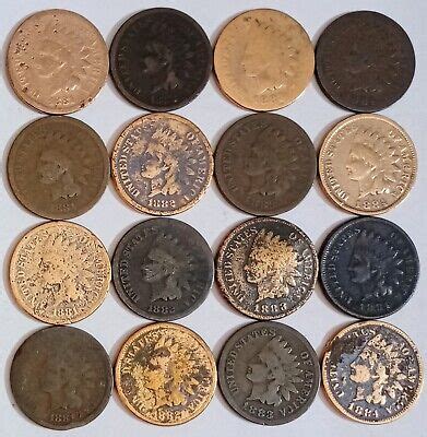 Indian Head Cent Penny Lot Culls Junk Coins Free Shipping