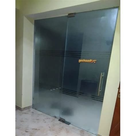 Hinged Mm Toughened Glass Door For Office At Rs Square Feet In