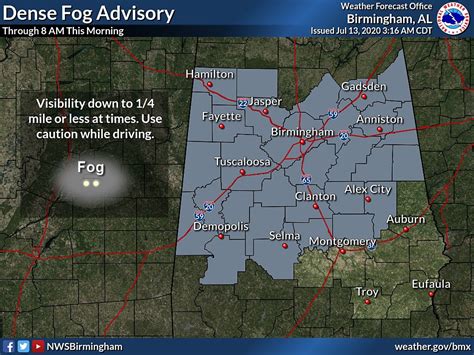 Dense Fog Advisory in Effect Until 8 AM