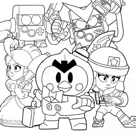Раскраски Покажи brawl stars (27 шт.) - скачать или распечатать ...