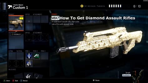 Black Ops How To Get Diamond Assault Rifles M A Youtube