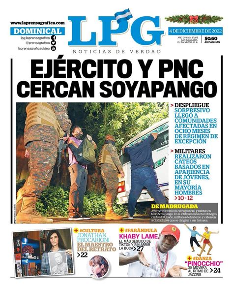 La Prensa Gráfica On Twitter Compartimos La Portadalpg Y La Portada