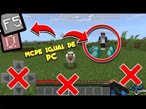 COMO DEIXAR SEU MCPE IGUAL AO MINECRAFT DE PC APARÊNCIA E