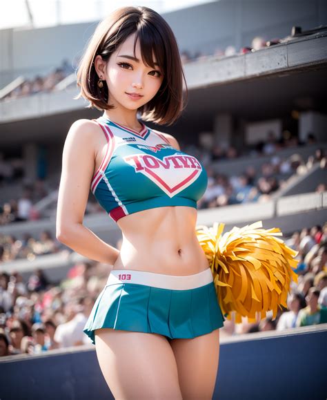 Rule 34 Ai Generated Aibot Asian Female Black Hair Cheerleader