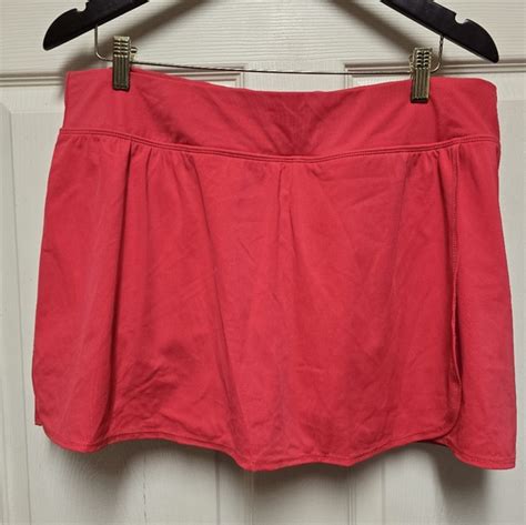 Kim Rogers Swim Kim Rogers New Sz W Swim Skort Built In Bikini Bottom In Skirt Pink Nwt