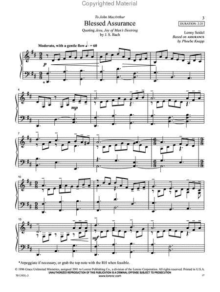 Blessed Assurance - Piano Solo - Sheet Music | Sheet Music Plus