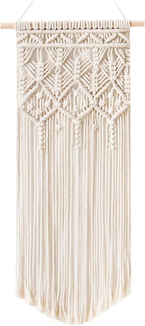 Amazon Mkono Macrame Woven Wall Hanging Boho Chic Bohemian Home