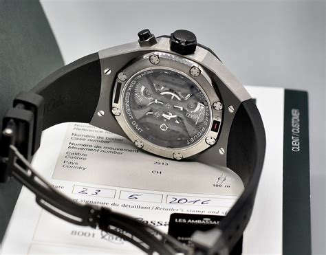 Audemars Piguet Royal Oak Concept Tourbillon Gmt Ref Io Box And