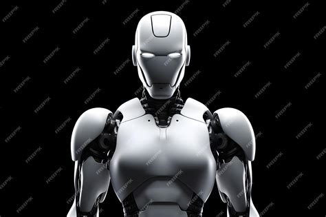 Premium AI Image | a robot with a black background