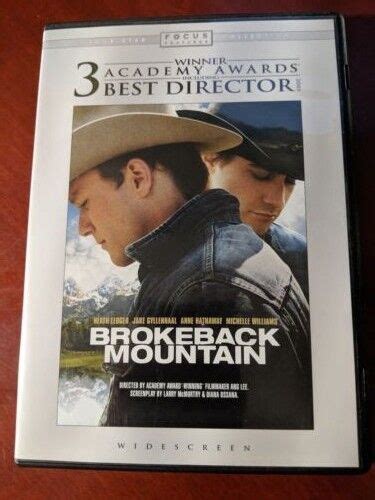 Brokeback Mountain Dvd 2006 Widescreen Jake Gyllenhaal Heath