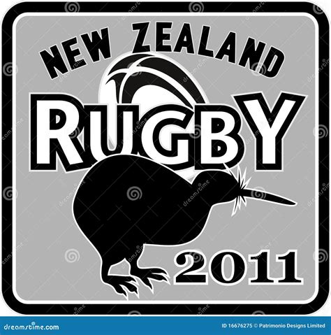 Kiwi New Zealand Rugby 2011 Editorial Image - Illustration of white, bird: 16676275