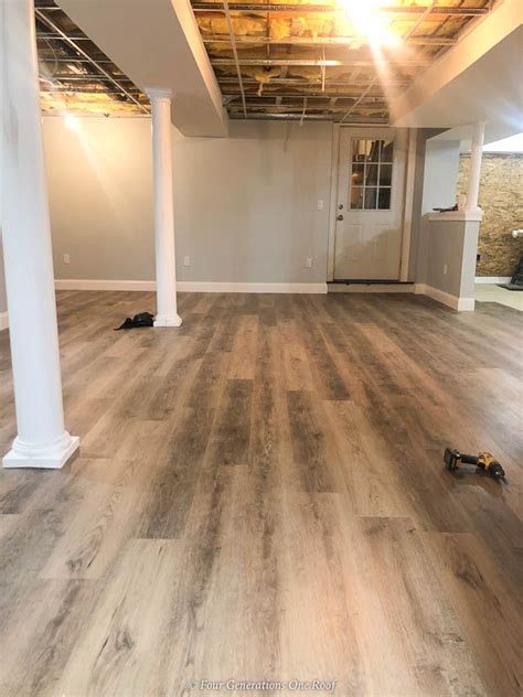 Vinyl Plank Flooring Basement Concrete Openbasement