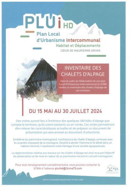 Inventaire Des Chalets D Alpage Mairie De Saint Julien De Montdenis