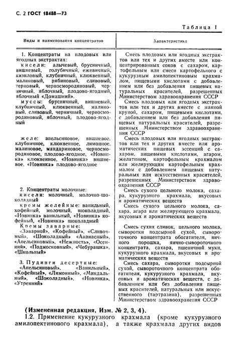 ГОСТ 18488-73 Концентраты пищевые. Сладкие блюда. Технические условия