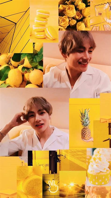 BTS Yellow Aesthetic Wallpaper