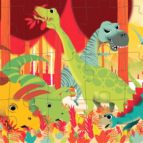 Puzzle Los Dinosaurios De Janod En MiniKidz