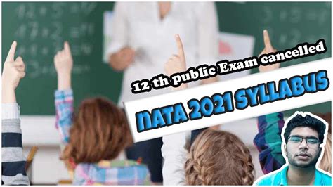 12th Public Exam Cancelled Nata Syllabus Lingesh Ashwin