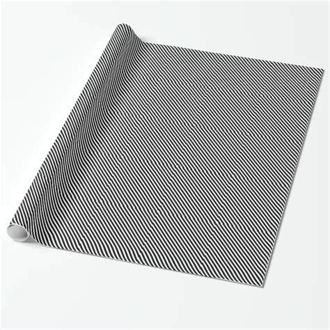 Blackwhite Stripes Wrapping Paper Zazzle Black White Stripes