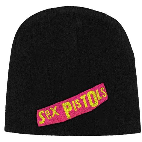 The Sex Pistols Logo Black Beanie Hat Preorder Merchoid Espa A