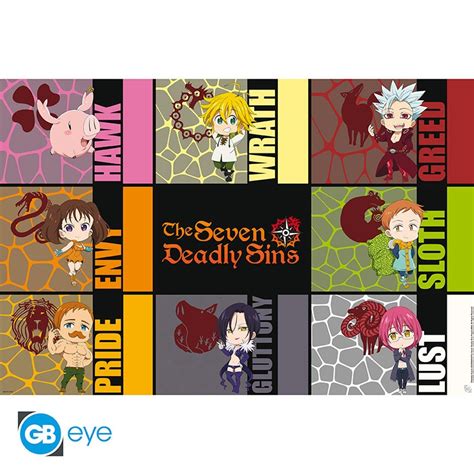 THE SEVEN DEADLY SINS S3 Poster Chibi Sins (91.5x61cm)