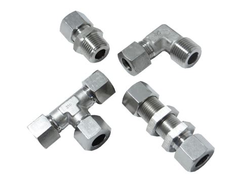 Inox Aisi Din Compression Fittings Aera Pneumatic