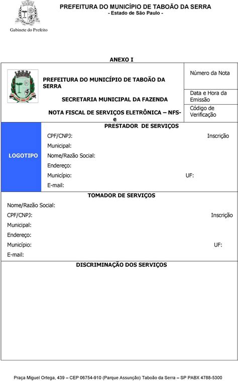 PREFEITURA DO MUNICÍPIO DE TABOÃO DA SERRA Estado de São Paulo