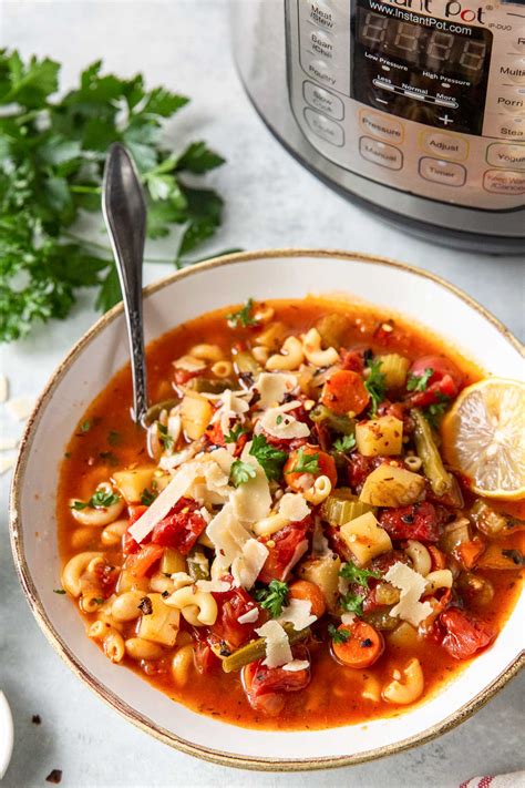 Instant Pot Minestrone Soup Easy And Healthy Soup Recipe