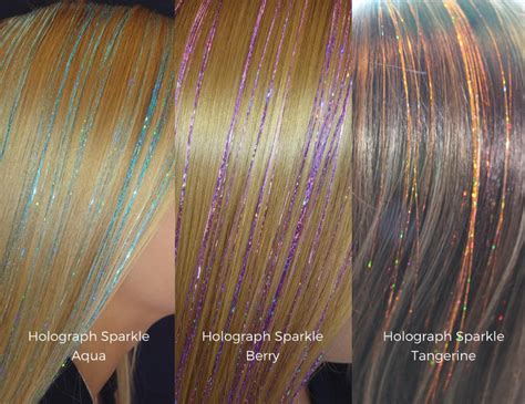 Insta Tinsel Removable Hair Shimmer Extensions Wefts With Etsy