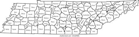 Map Of Tennessee Counties