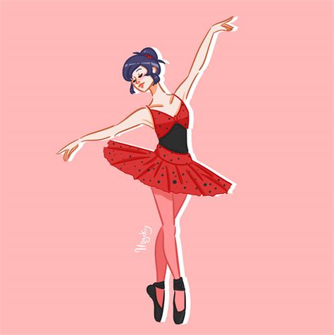 Miraculous Ballet Au Marinette Cheng By Hogekys On Deviantart