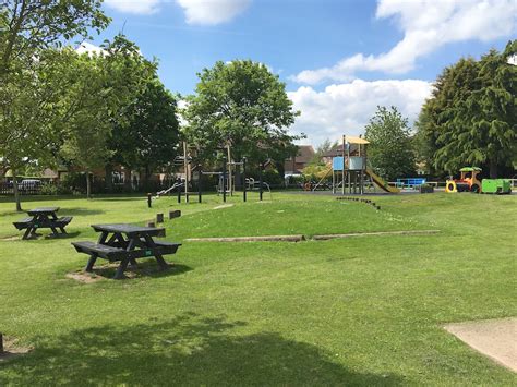 Elms Park Carter Recreation Ground Picnic Tables Play Area Summer