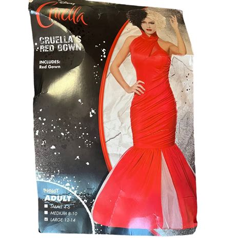 Cruella Live Action Red Gown Dress Classic Adult Hall… - Gem