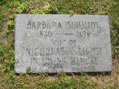 Barbara Schmidt Lichti 1840 1929 Mémorial Find a Grave