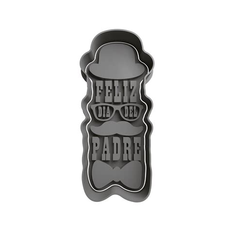 Feliz Día Del Padre Cookie Cutter Stl Cookie Cutter Stl Store Design Optimized