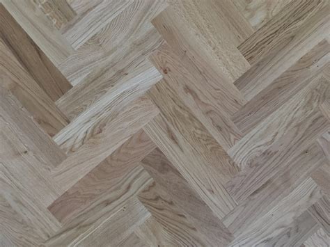 Engineered Herringbone European Oak Parquet Block Wood Floors Brushed And Natural Hardened Oiled