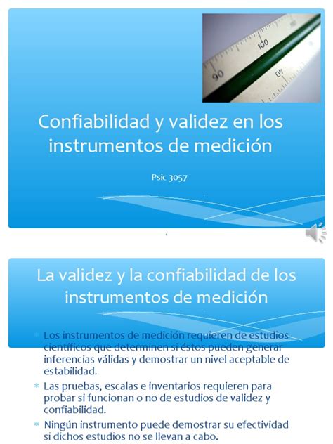 La Importancia De La Validez Y Confiabilidad En Los Instrumentos De