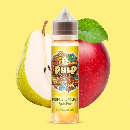 E liquide Poire à la pomme Pulp Kitchen 50 ml Le Vapoteur Discount