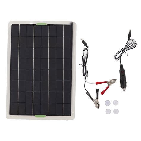 Domqga Portable Solar Battery Charger,Solar Battery Charger,20W 12V ...