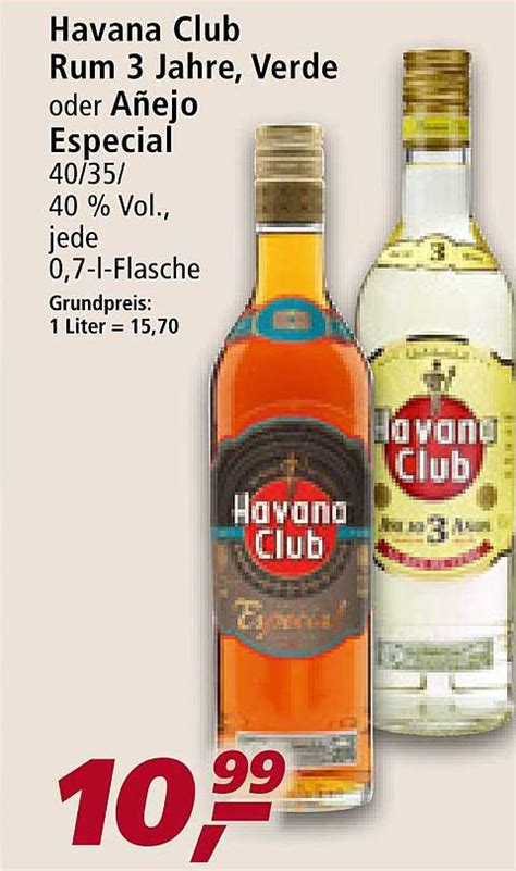 Havana Club Rum 3 Jahre Verde Oder Añejo Especial Angebot bei Real