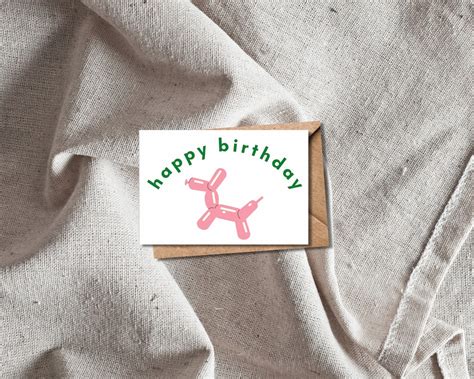 Happy Birthday Greeting Card Preppy Birthday Card Happy Etsy