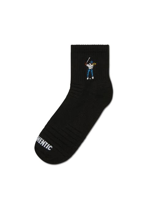 Black Eastside Golf Ankle Height Logo Socks