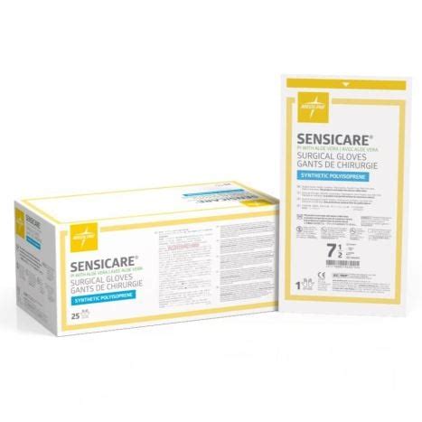Medline SensiCare PI with Aloe Surgical Gloves | Vitality Medical