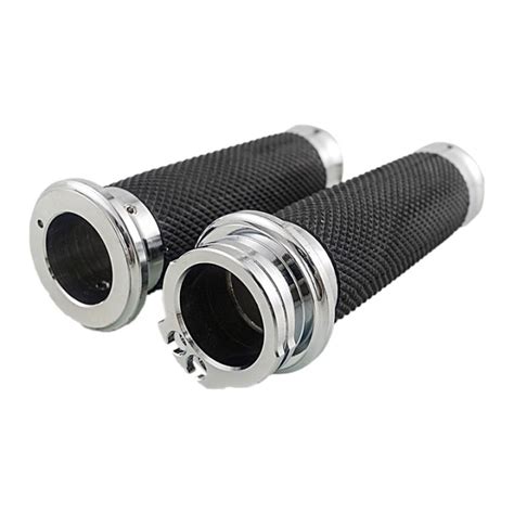 Motorcycle Hand Grips 1 Inch 25mm Handlebar Grips Rubber For Touring