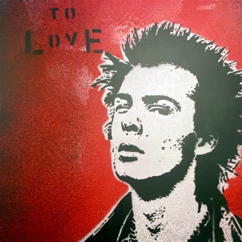 Cut And Sprayed On A Size Grm Acid Free Art Card Sex Pistols Sid Vicious Painting By UK