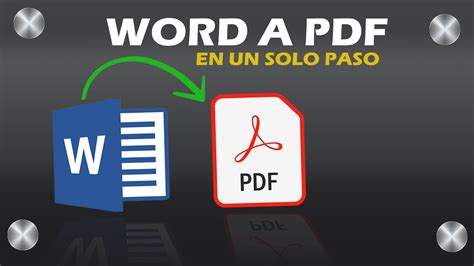 Como Convertir Un Documento De Word En Pdf Youtube Hot Sex Picture