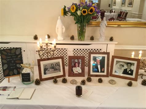 Funeral Memory Table Ideas